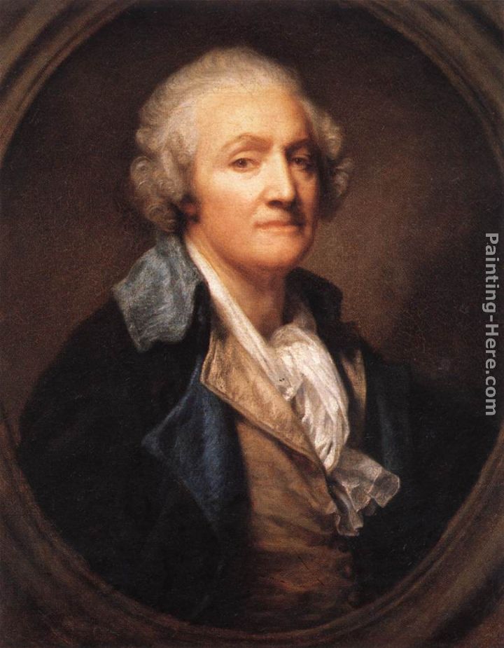Self Portrait painting - Jean Baptiste Greuze Self Portrait art painting